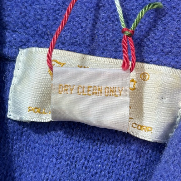 *SOLD* Tally-Ho 100% wool purple zip up vest - Picture 6 of 6